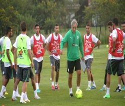 Séance d’entrainement des Verts à Rustenburg