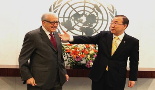 Syrie: Ban Ki-moon renouvelle sa “totale confiance” en Lakhdar Brahimi