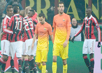 A l’étranger Milan AC 2 – FC Barcelone 0/ Les Rossoneri croquent les Blaugrana