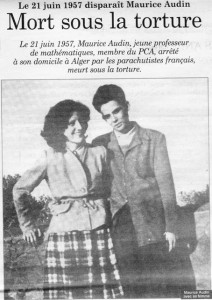 Affaire Maurice Audin : L’État français a transmis à Josette Audin des archives concernant son mari