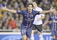 Champions League/ CF Valence 1 – Paris SG 2 Paris frappe fort