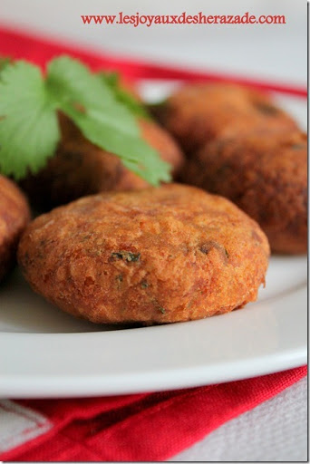 Croquettes de pommes de terre aux poivrons