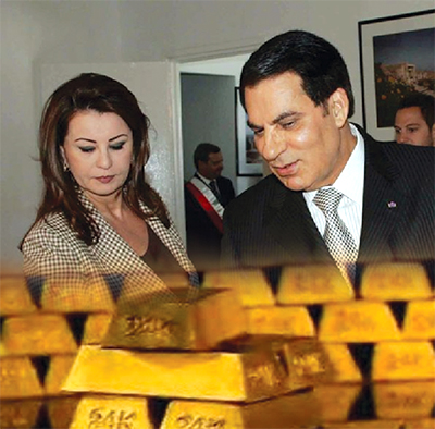 La famille Ben Ali aurait fui avec 1,5 tonne d&rsquo;or en France