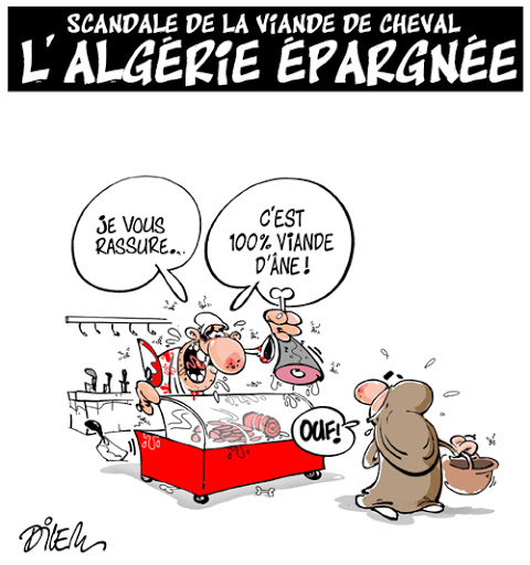 Scandale de la viande de cheval,l’Algérie épargnée