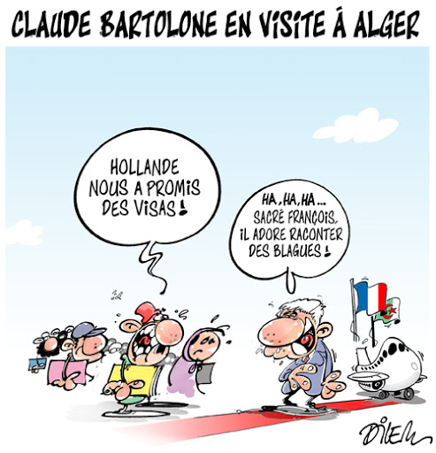 Claude Bartolone en visite à Alger