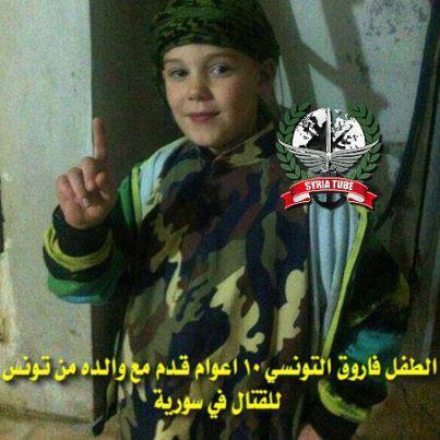 Des enfants libyens et tunisiens combattent en Syrie