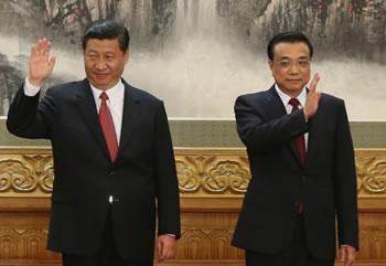 La chine a de nouveaux dirigeants,Le tandem Xi Jinping-Li Keqiang prend la relève