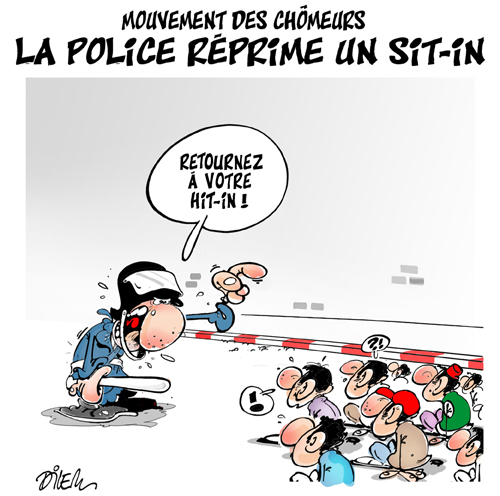 Mouvement des chomeurs,la police réprime un sit-in