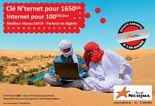 Nedjma, La Clé Internet à seulement 1650 DA