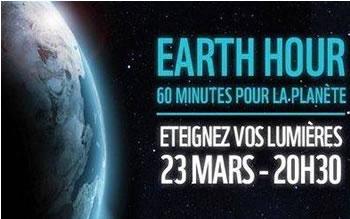 pour lutter contre le réchauffement climatique,Le monde « une heure sans lumière