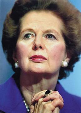 Décès de Margaret Thatcher,Le fer, le bois et le chewing-gum