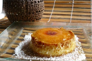 Flan à la noix de coco