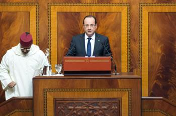 Il n’a pas tari d’éloges sur le Maroc ,François Hollande encense Mohammed VI