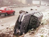 Intempéries à l’ouest du pays,Des accidents de la route et des inondations