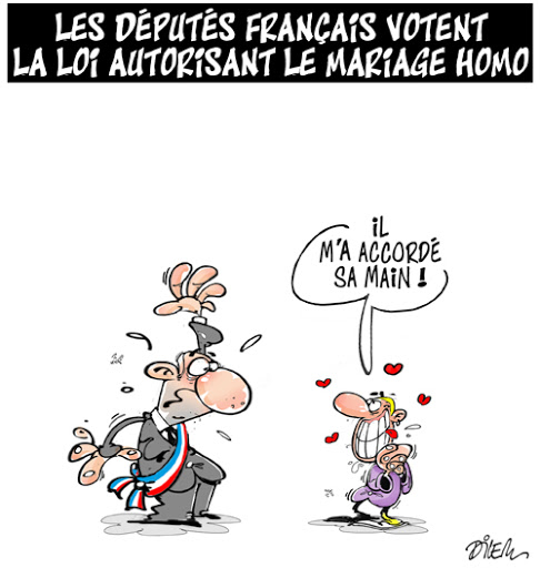 Les députés français votent la loi autorisant le mariage Homo