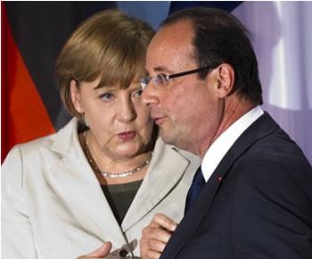 Marasme économique et montée en flèche du chômage en France,La gauche pousse Hollande au bras de fer avec Merkel