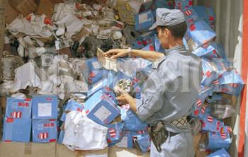 PORT D’ORAN,14.000 pièces détachées saisies