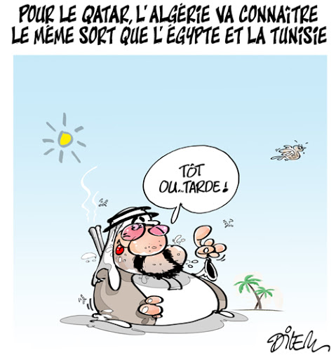 Pour le Qatar,l&rsquo;Algérie va connaitre le même sort que l&rsquo;Egypte et la Tunisie