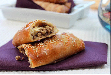 Buns à la viande hachée – pain brioché farci –
