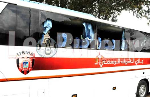 Finale de la Coupe  d’algérie MCA 0-USMA 1 : Le bus  de l’USMA caillassé