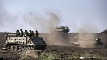 L&rsquo;armée Syrienne détruit un véhicule Israélien dans le golan,Damas accuse Israël de s&rsquo;impliquer dans le conflit
