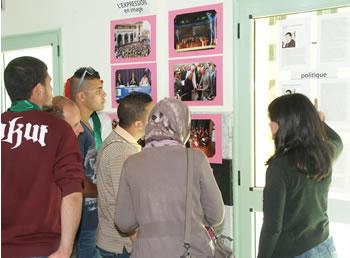 Université Mentouri 3 de Constantine,Rush au stand de L&rsquo;Expression