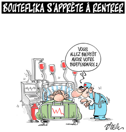 Bouteflika s&rsquo;aprréte à rentrer