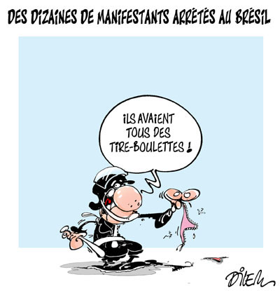 Des dizaines de manifestants arrêtés au Brésil