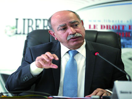 Le ministre de a Formation et de l’enseignement professionnels, Mohamed Mebarki, hier au forum de “Liberté” “La société dévalorise les métiers manuels”