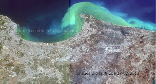 Baie d&rsquo;Alger, des images satellites montrent l&rsquo;ampleur de la pollution
