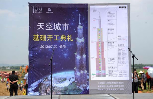 Chine: La construction de la plus haute tour du monde a commencé