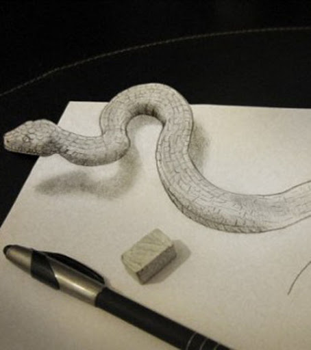 Illusion d&rsquo;optique : Cet artiste fait sortir ses dessins de la page !