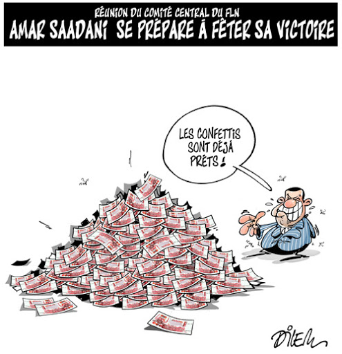 Amar Saadani se prépare à fêter sa victoire