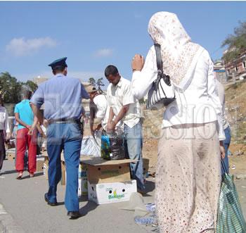Des echauffourée ont éclaté à Mohammadia après que la police eut tenté de les évaculer,Ces marchands qui défient la République