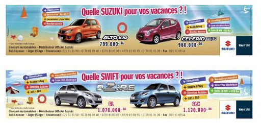 Elsecom Automobiles, Suzuki Algérie : des remises entre 46 000 et 160 000 DA