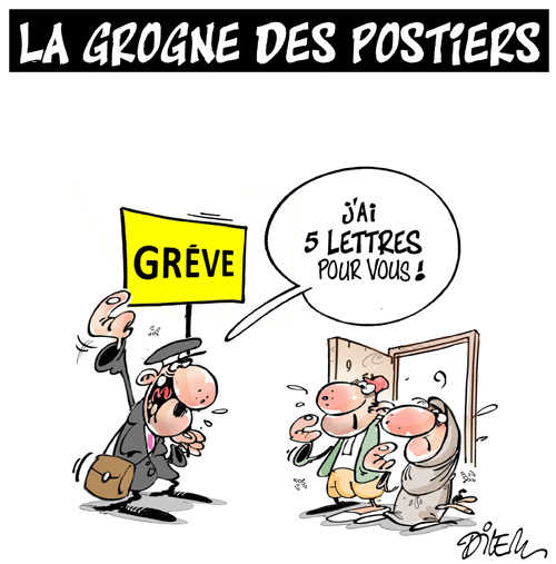 La grogne des postiers