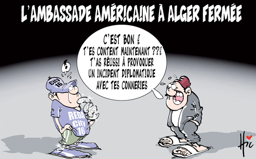 L&rsquo;Ambassade Americaine à Alger fermée