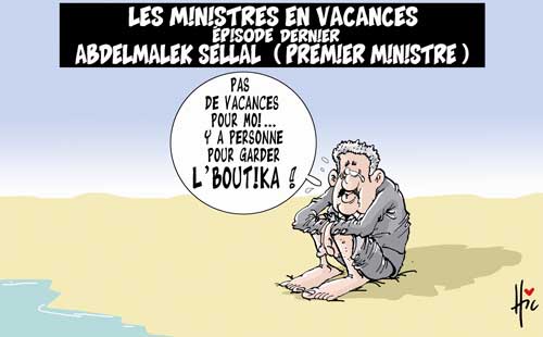 Les ministres en vacance :Abdelmalek sellal