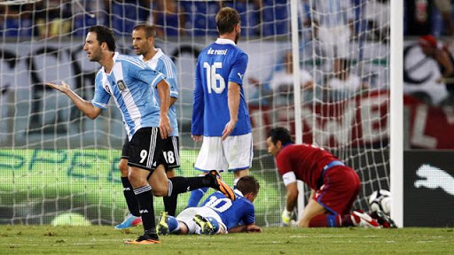 Résumé et buts Argentine 2-1 Italie 14/08/2013
