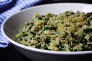 Riz aux épinards