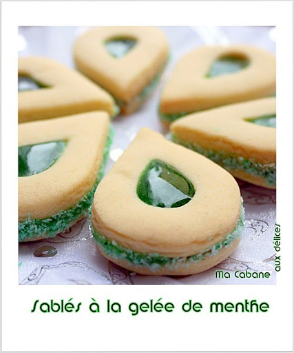 Sables a la gelee de menthe