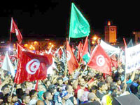 Tunisie / La formation de Ghannouchi mobilise ses troupes, Ennahda contre-attaque