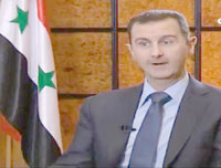 Bachar al-Assad «Nous sommes attaqués par des milliers de jihadistes»