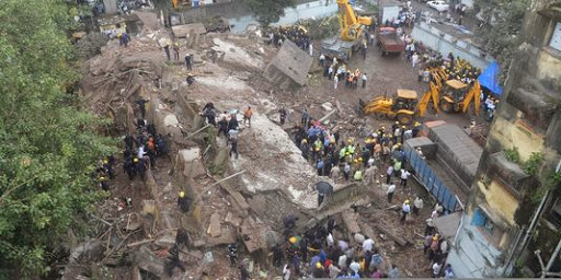 Immeuble effondré à Bombay : le bilan s’alourdit à 60 morts
