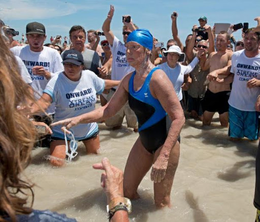 L’Américaine Diana Nyad boucle la traversée à la nage Cuba-Floride