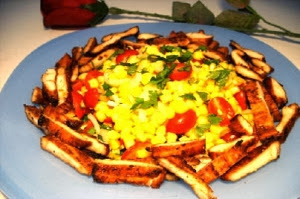 Salade de poulet grillé et de maïs