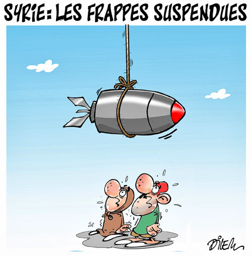 Syrie:les frappes suspendues