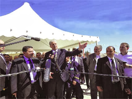 Le premier ministre Abdelmalek Sellal hier à Tébessa “Le gouvernement ne pense pas aux élections”