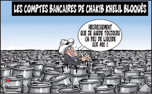 Les comptes bancaires de Chakib khelil bloqués