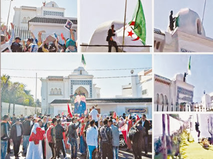 Drapeau algérien arraché au consulat de Casablanca, Simulacre de procès au Maroc